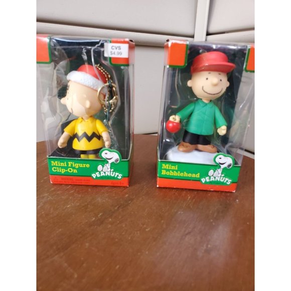 Bundle Peanuts Christmas Motor Car, Bobblehead, Stocking, Clip on Sears CVS 2012 - Picture 4 of 16